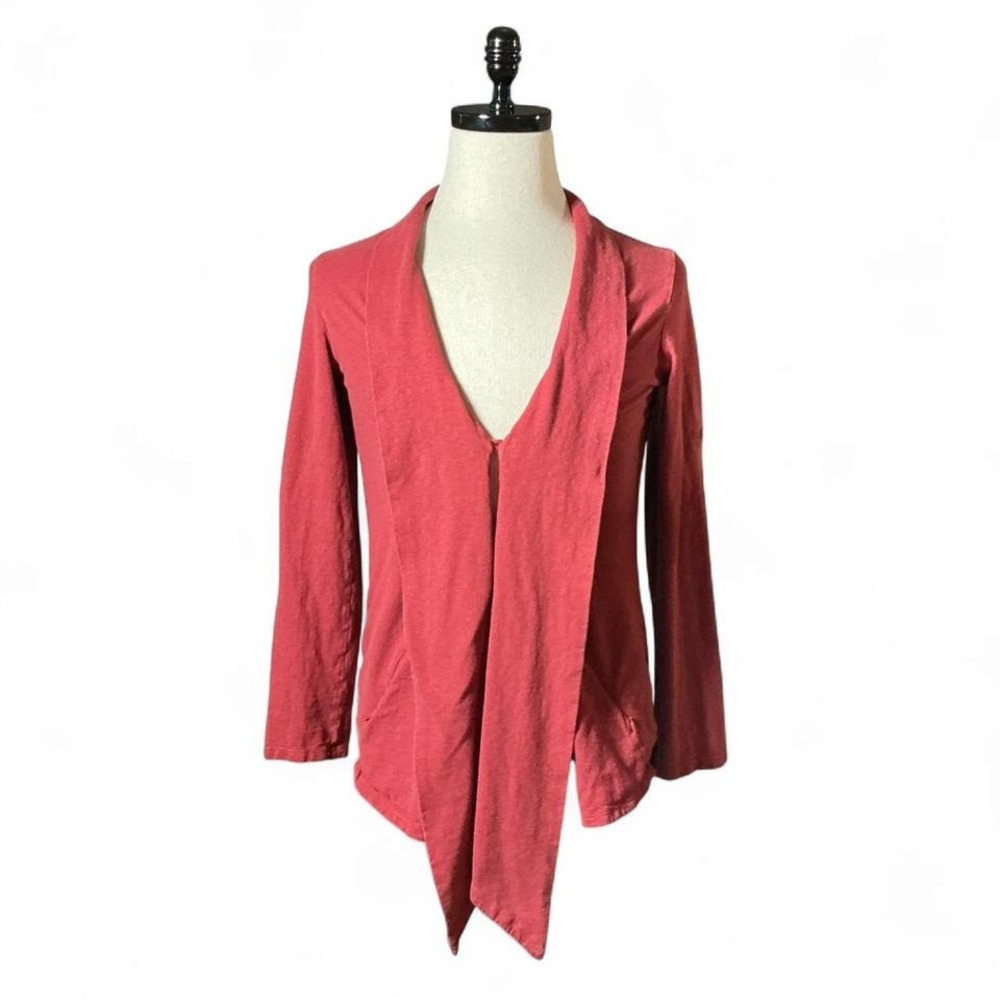 Royal Robbins Granola Girl Women’s S Red Open Cardigan Sweater Organic Cotton